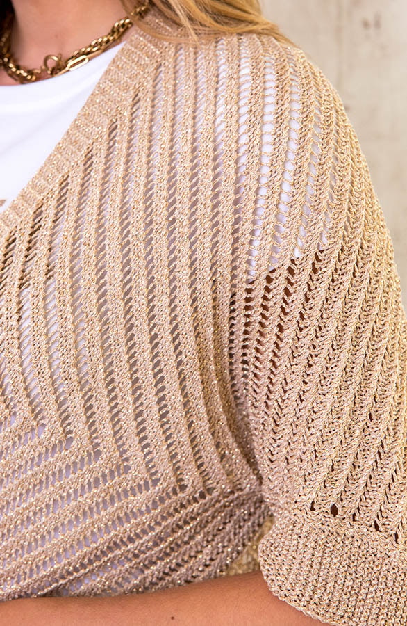 Lurex Vest Goud – shoparchief, foto 5