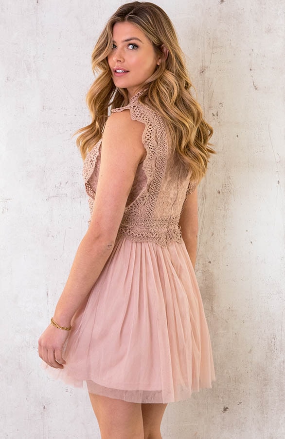 Luxury Kanten Tule Dress – shoparchief, foto 4