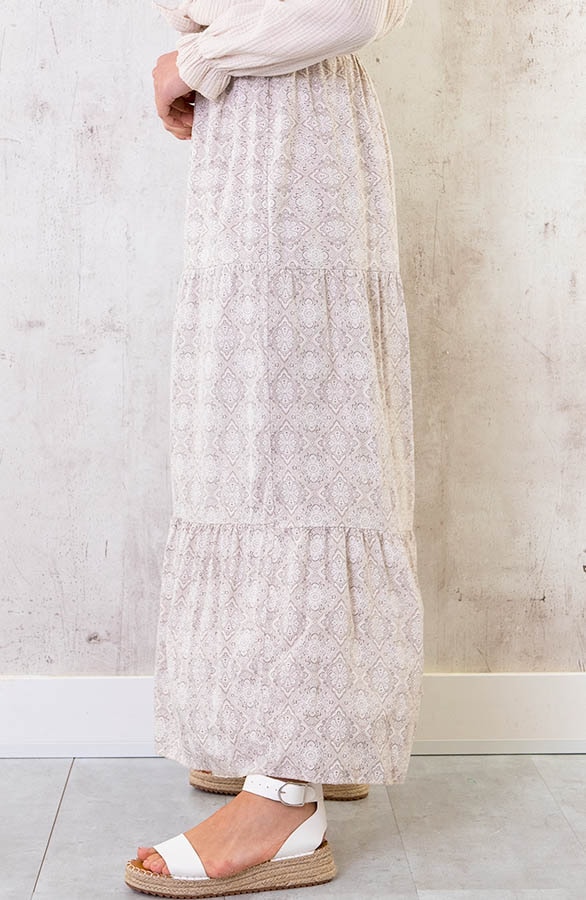 Maxi Rok Print Beige – shoparchief, foto 2