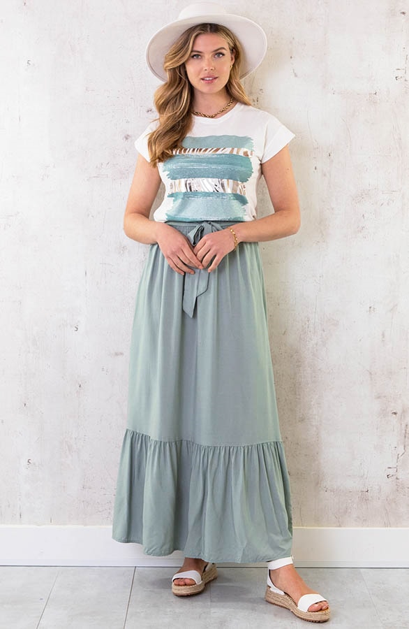 Metallic Zebra Top Mint – shoparchief, foto 8