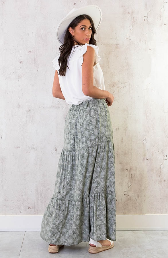 Maxi Rok Print Army – shoparchief, foto 7