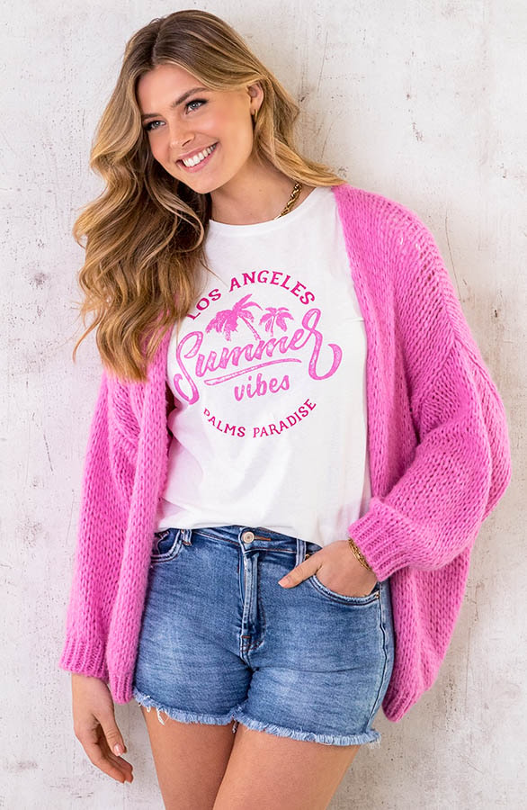 Summer Vibes It-Shirt Fuchsia, Shoparchiv, Foto 6