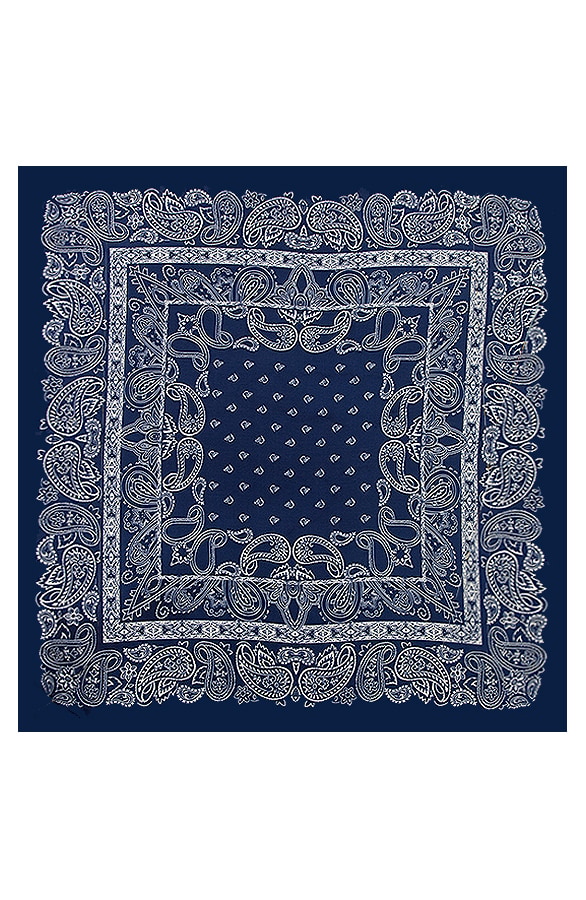 Silk Bandana Print Kobalt – shoparchief, foto 2