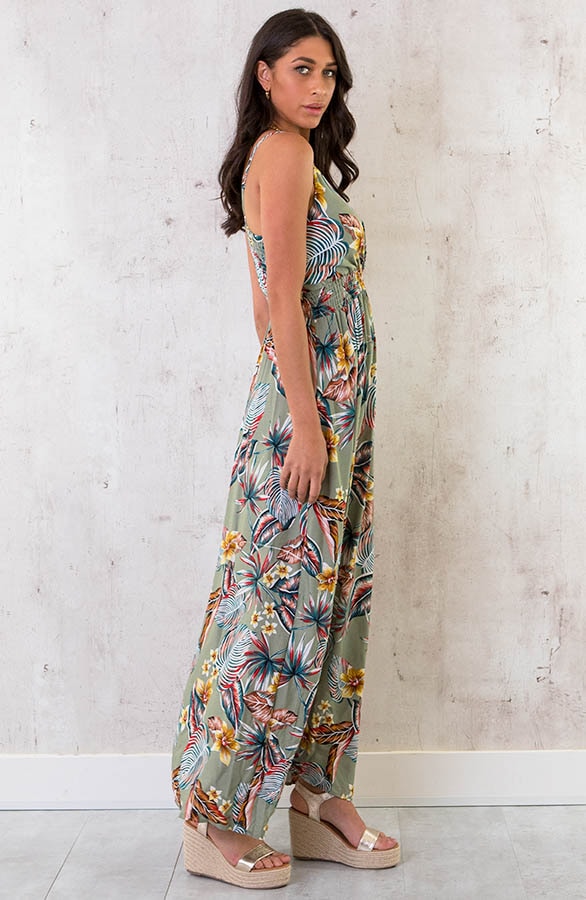 Spaghetti Maxi Jurk Tropic Dust Mint – shoparchief, foto 3