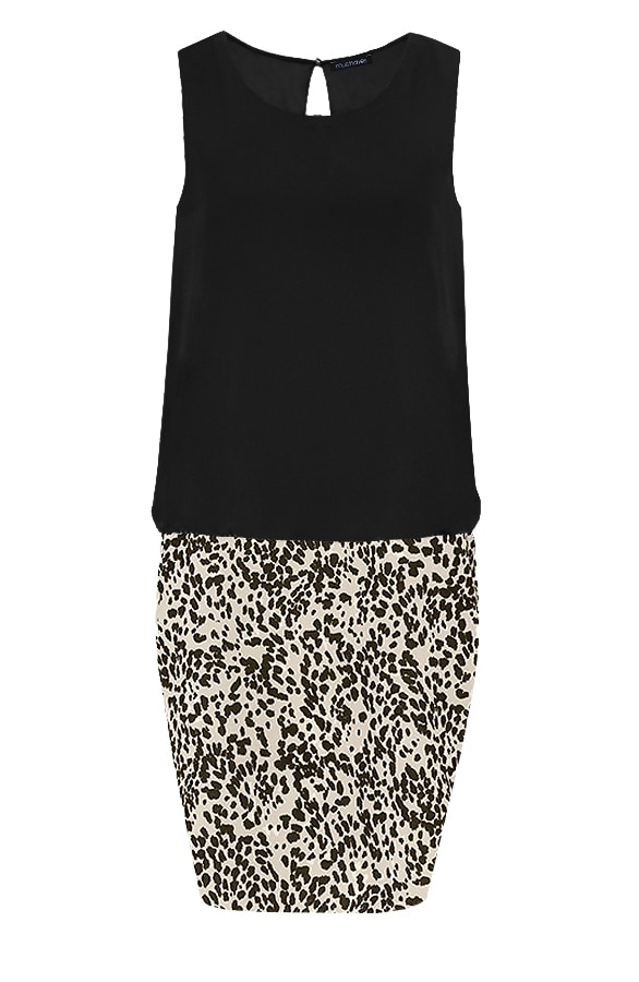 Springbreak Jurk 2.0 Cheetah Zwart Beige – shoparchief
