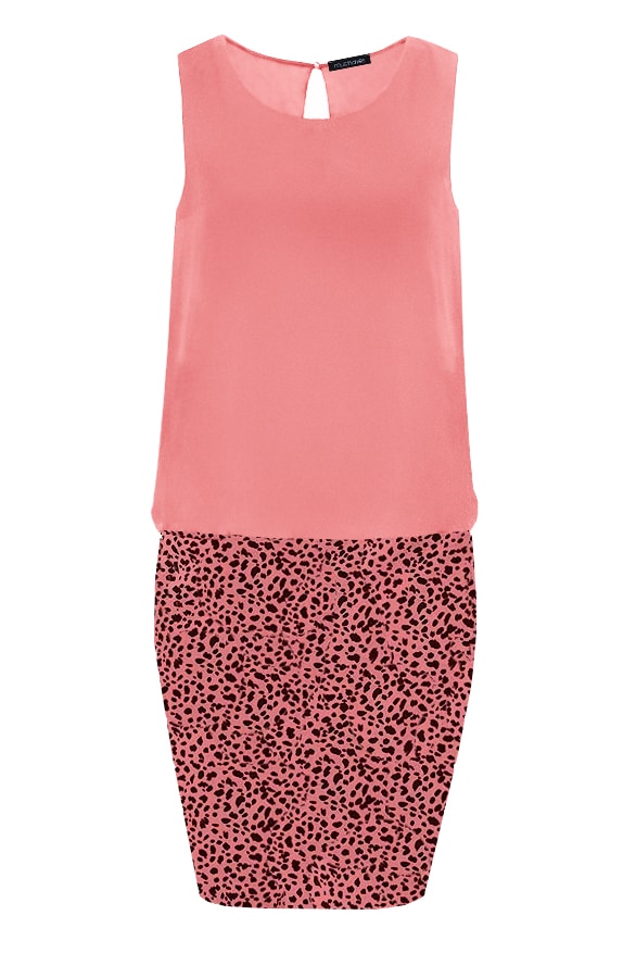 Springbreak Jurk 2.0 Cheetah Koraal – shoparchief