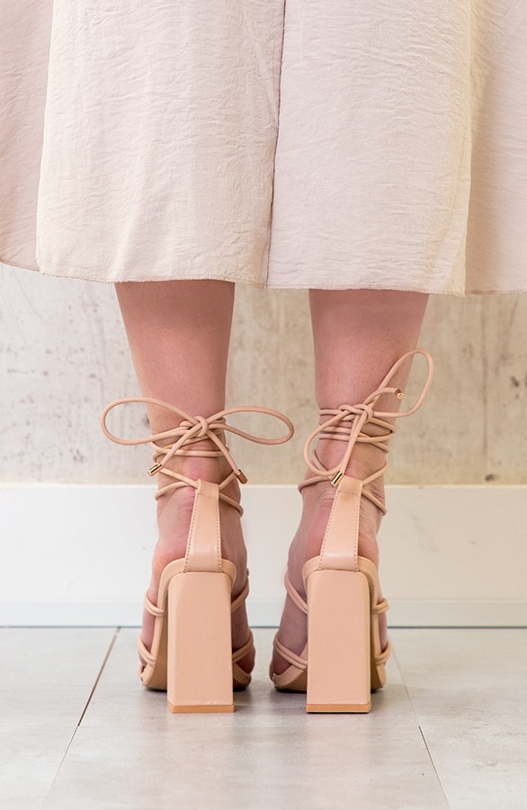 Strik Heels Beige – shoparchief, foto 3