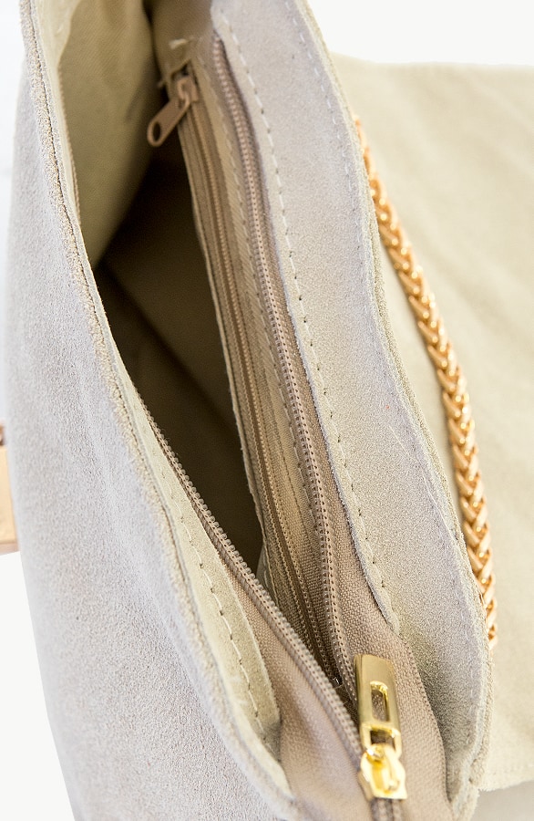 Suede Rainbow Chain Bag Beige, Shoparchiv, Foto 3