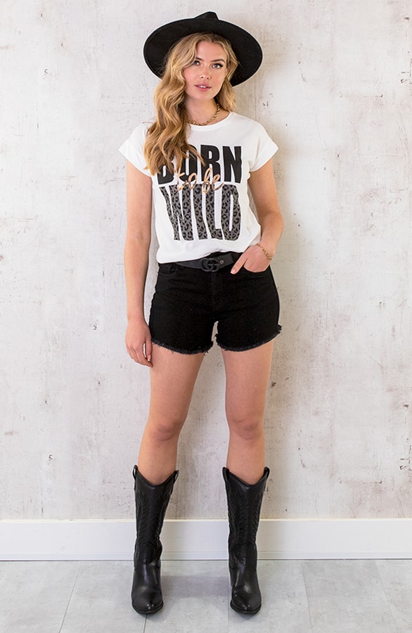 Born To Be Wild It-shirt Zilver – shoparchief, foto 6
