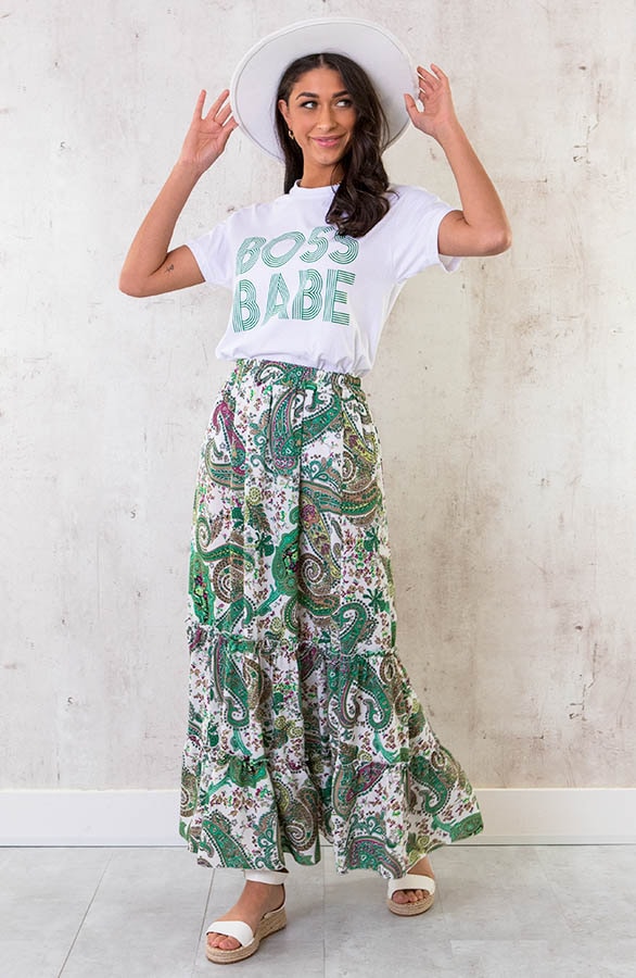 Boss Babe It-Shirt Groen – shoparchief, foto 3