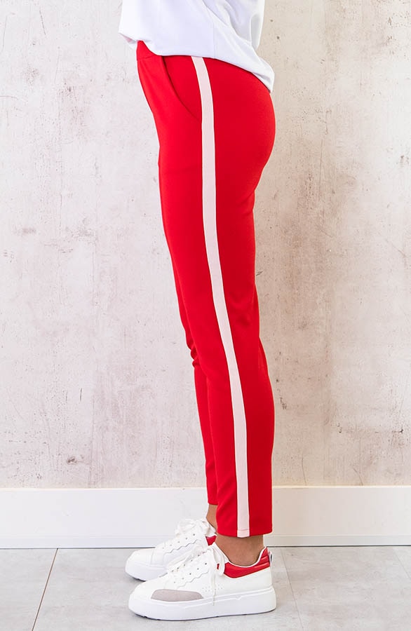 Broek Met Bies Rood Lichtroze – shoparchief