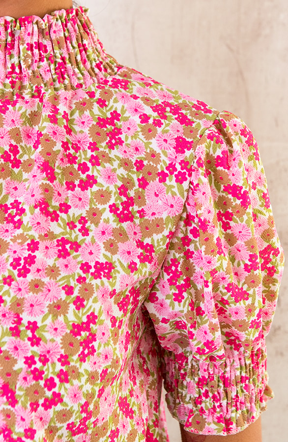Col Top Bloemenprint Lichtroze – shoparchief, foto 5