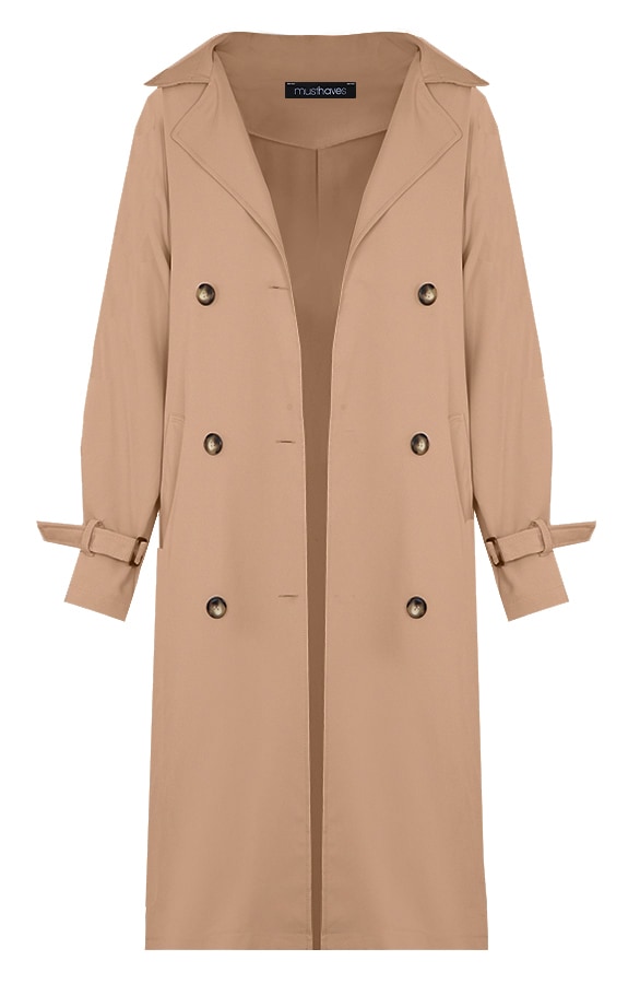 Dames Trenchcoat Camel – shoparchief