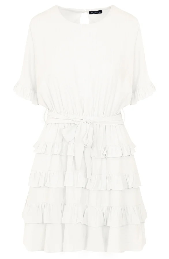 Endless Summer Laagjes Jurk Ecru – shoparchief