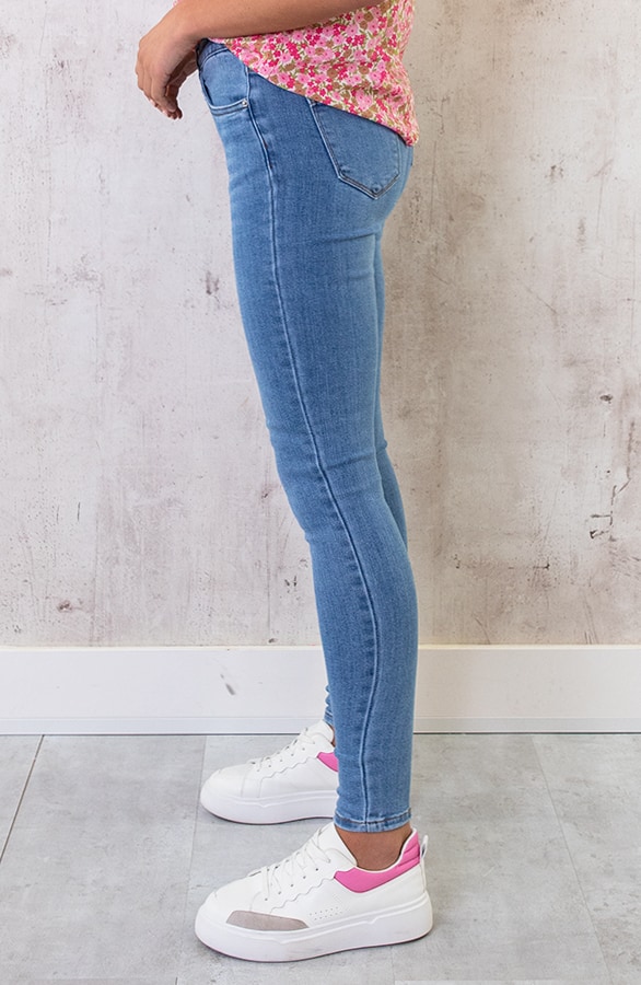 Skinny Jeans High Waist Regular Light Blue, Shoparchiv, Foto 3