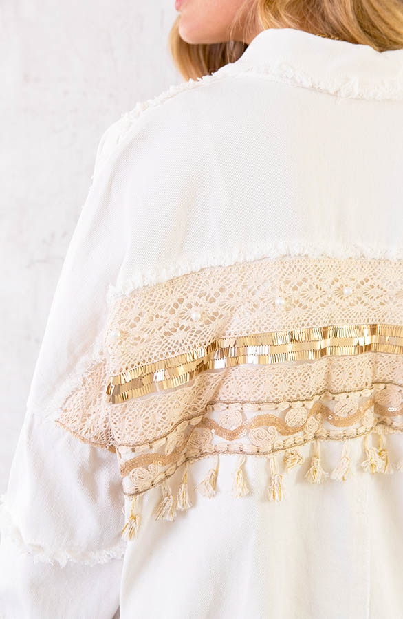 Ibiza Tassel Jacket Oversized Wit – shoparchief, foto 10