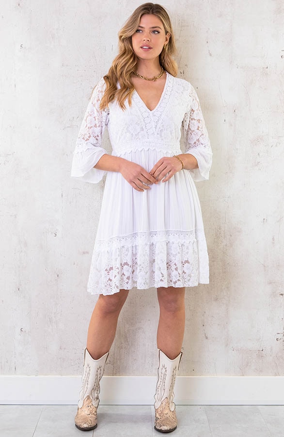 Kanten Jurk Ecru – shoparchief, foto 8