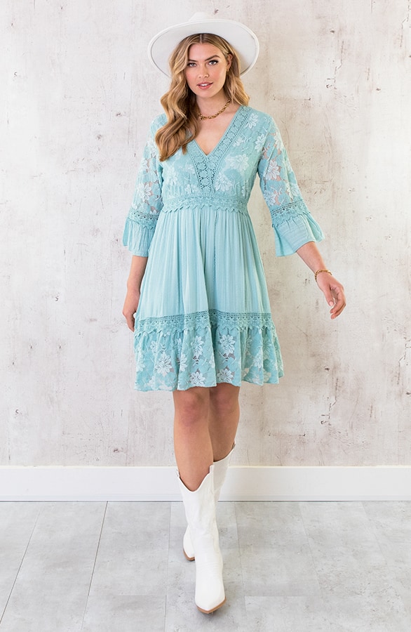 Kanten Jurk Mint – shoparchief, foto 2