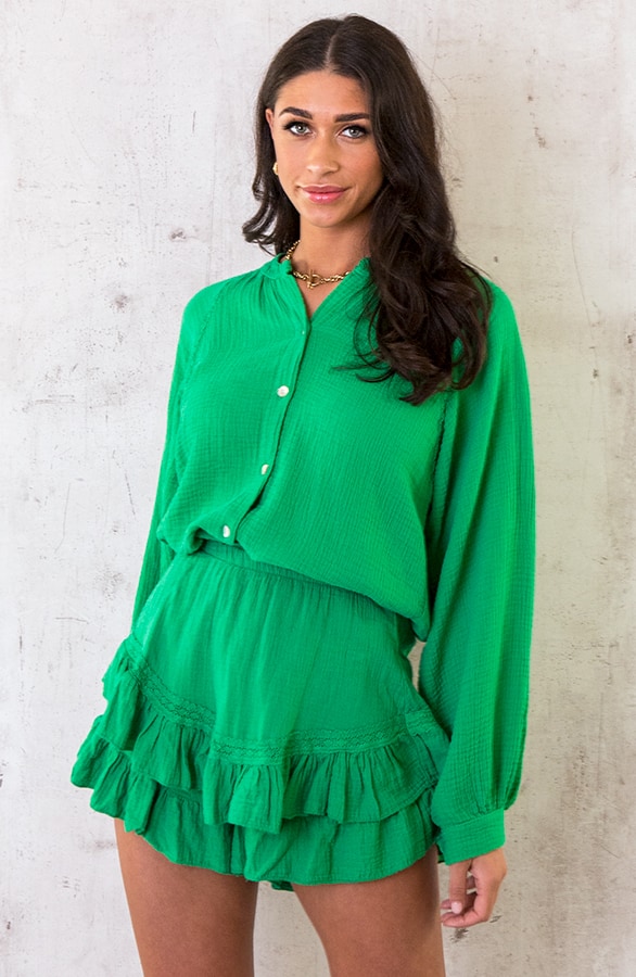 Skort Mousseline Bright Green – shoparchief, foto 2
