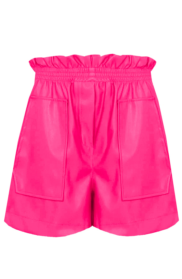Leather Shorts Fuchsia – shoparchief