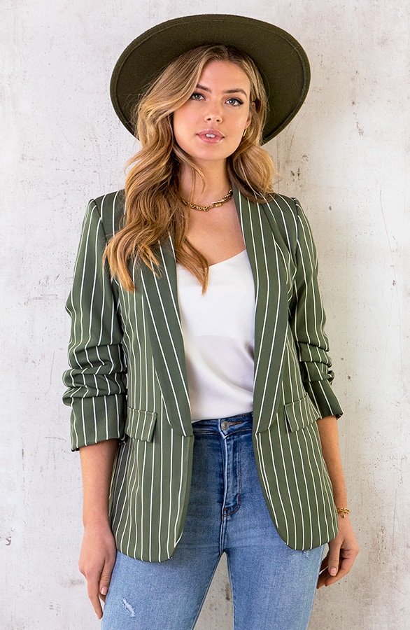 Limited Strepen Blazer Army 2.0 – shoparchief