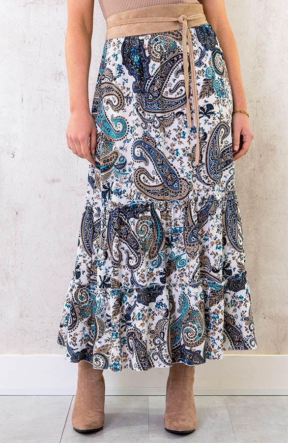 Maxi Rok Paisley Kobalt – shoparchief