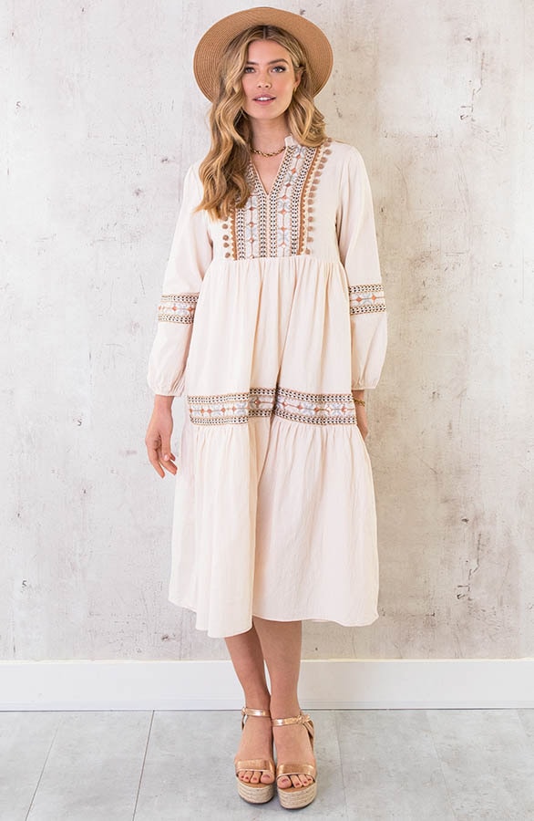 Midi Tuniek Boho Beige – shoparchief