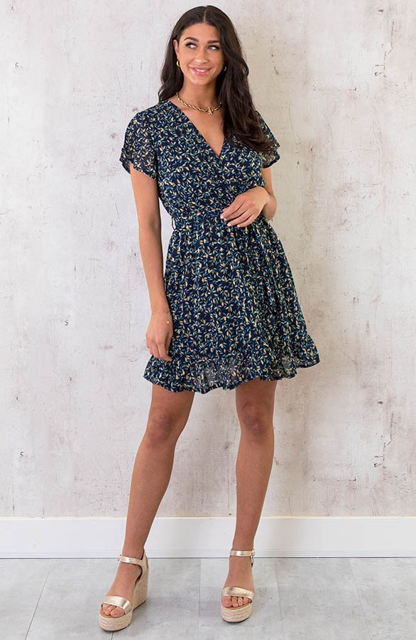 Overslag Jurk Leaves Marine – shoparchief, foto 5