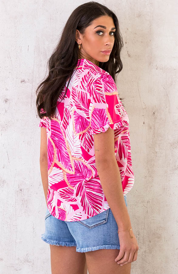 Palm Blouse Roze – shoparchief, foto 4