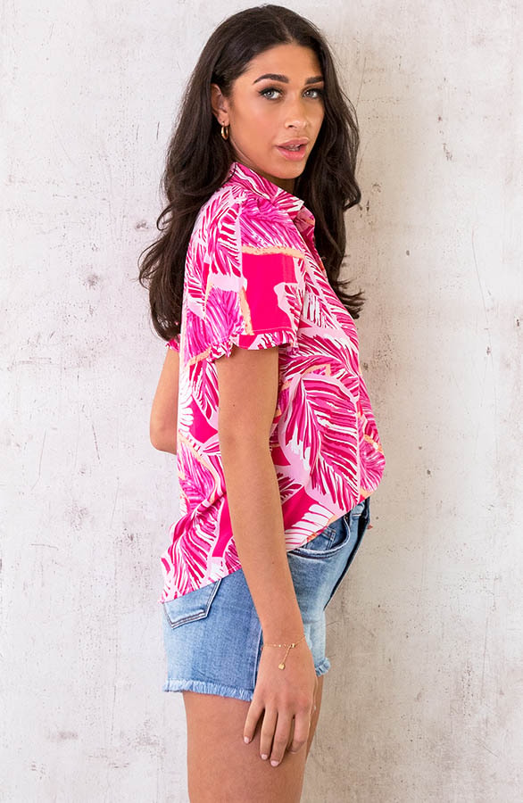 Palm Blouse Roze – shoparchief, foto 3