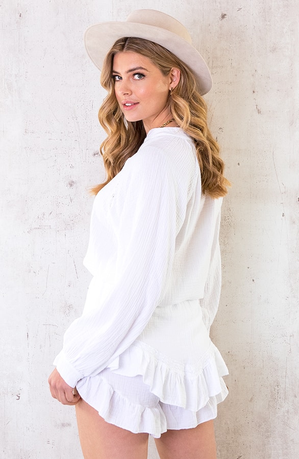 Skort Mousseline Ecru – shoparchief, foto 5