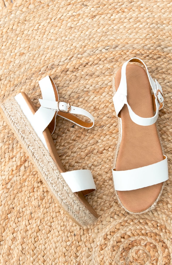 Touwzool Sandalen Wit – shoparchief