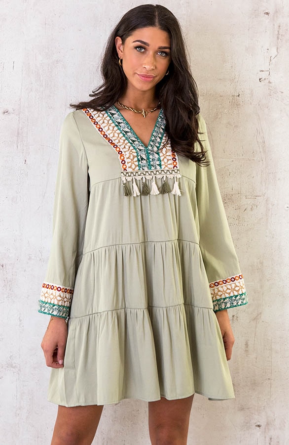 Tuniek Kralen Boho Light Army – shoparchief