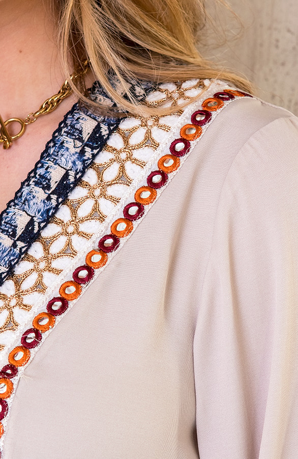 Tuniek Kralen Boho Beige – shoparchief, foto 5