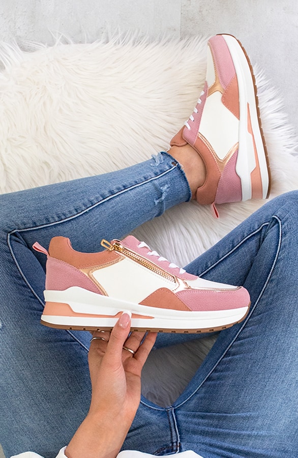 Zip Sneakers Roze – shoparchief