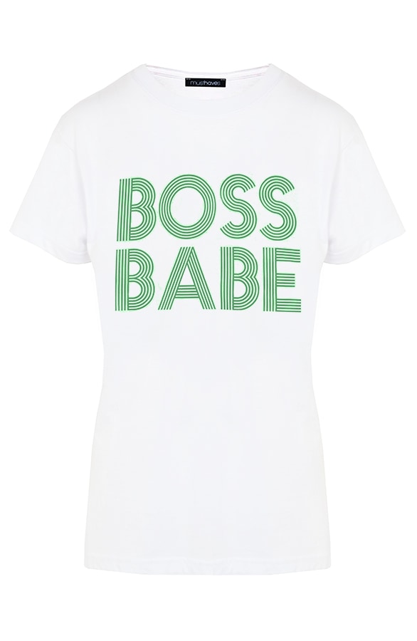 Boss Babe It-Shirt Groen – shoparchief