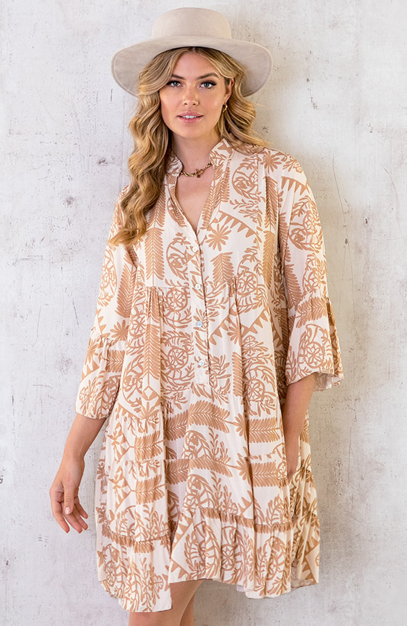 Cotton Tuniek Puglia Beige – shoparchief