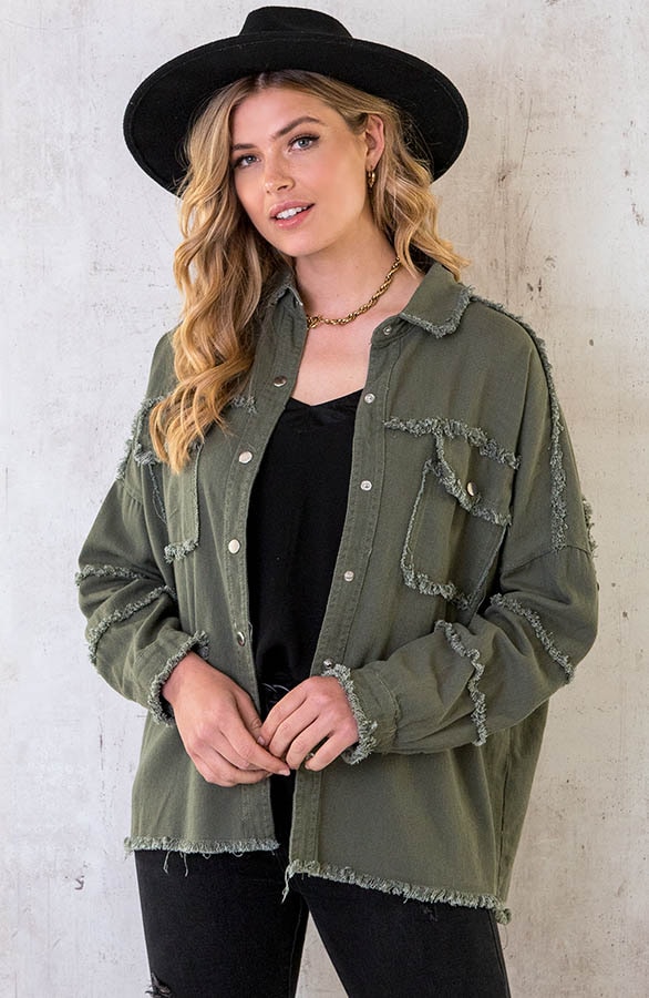 Embroidery Boho Jacket Army – shoparchief, foto 2