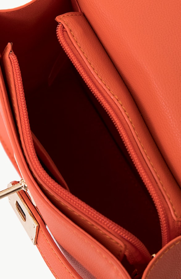 Handtas Parisienne Oranje – shoparchief, foto 4
