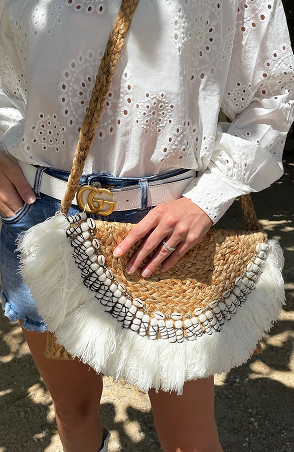 Ibiza Rieten Fringe Bag – shoparchief