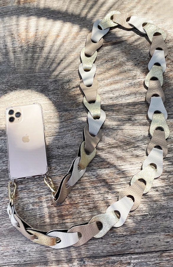 Leather Metallic Phone Strap – shoparchief