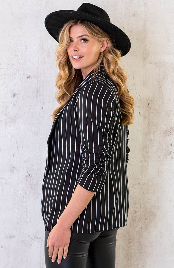 Limited Strepen Blazer Zwart 2.0 – shoparchief, foto 4