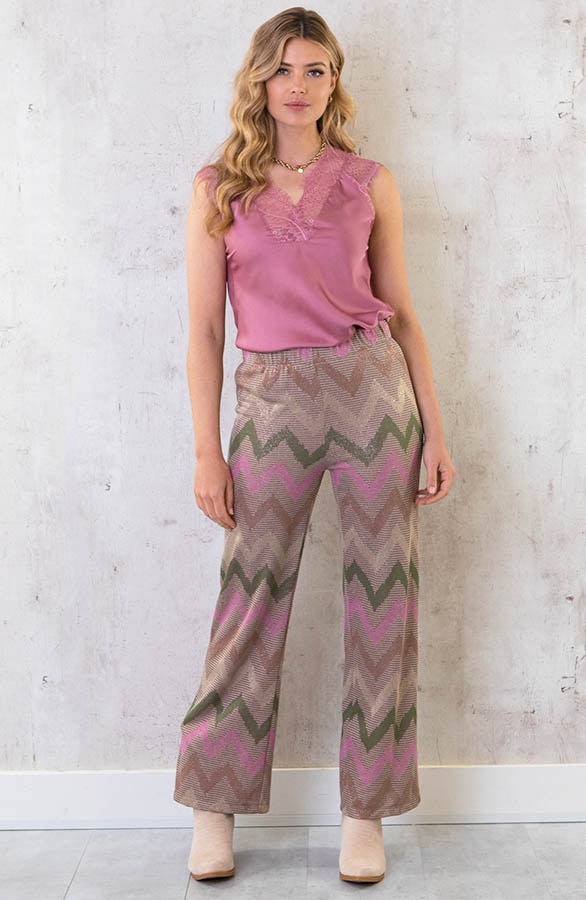 Lurex Pants Camel – shoparchief, foto 5
