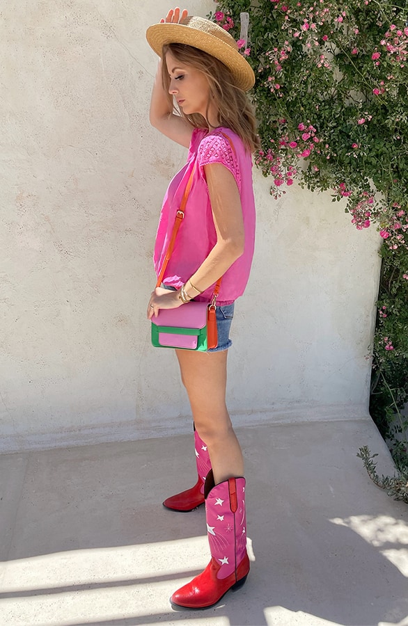 Oversized Top Met Kant Roze – shoparchief, foto 3