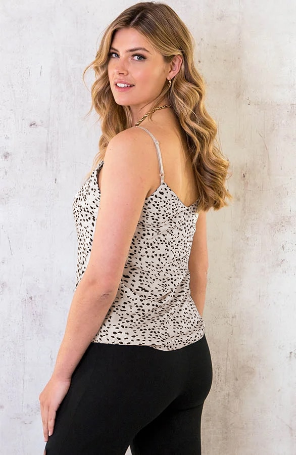 Silk Touch Cheetah Top Beige – shoparchief, foto 4