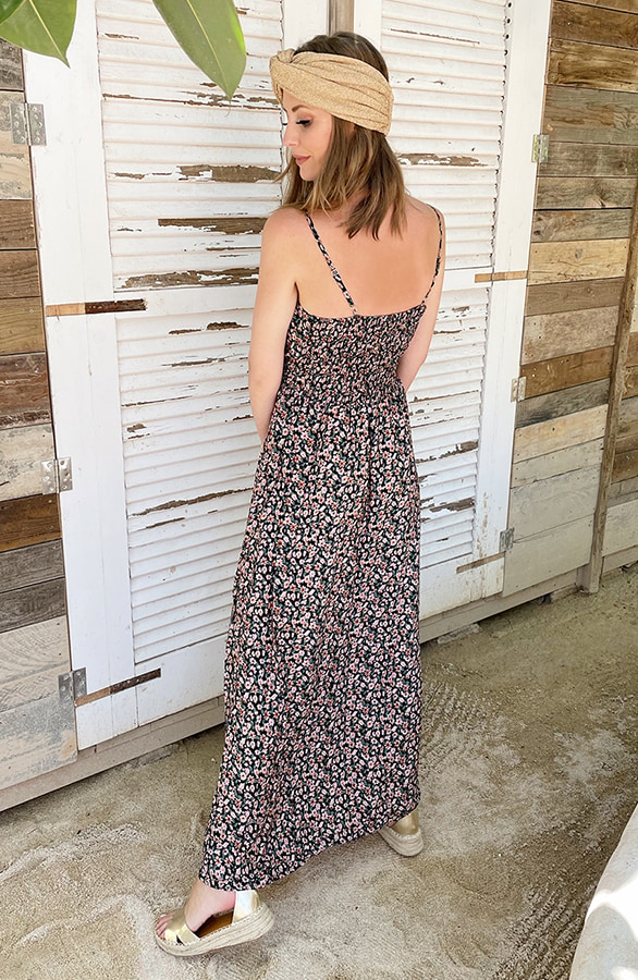 Spaghetti Maxi Jurk Bloemen – shoparchief, foto 8
