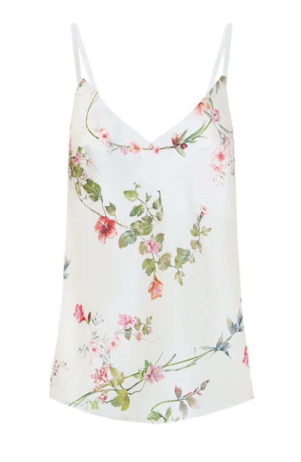 Spaghetti Top Met Bloemen 2.0 – shoparchief