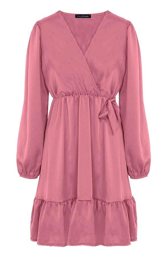 Flawless Ruffle Jurk Dust Roze – shoparchief, foto 8
