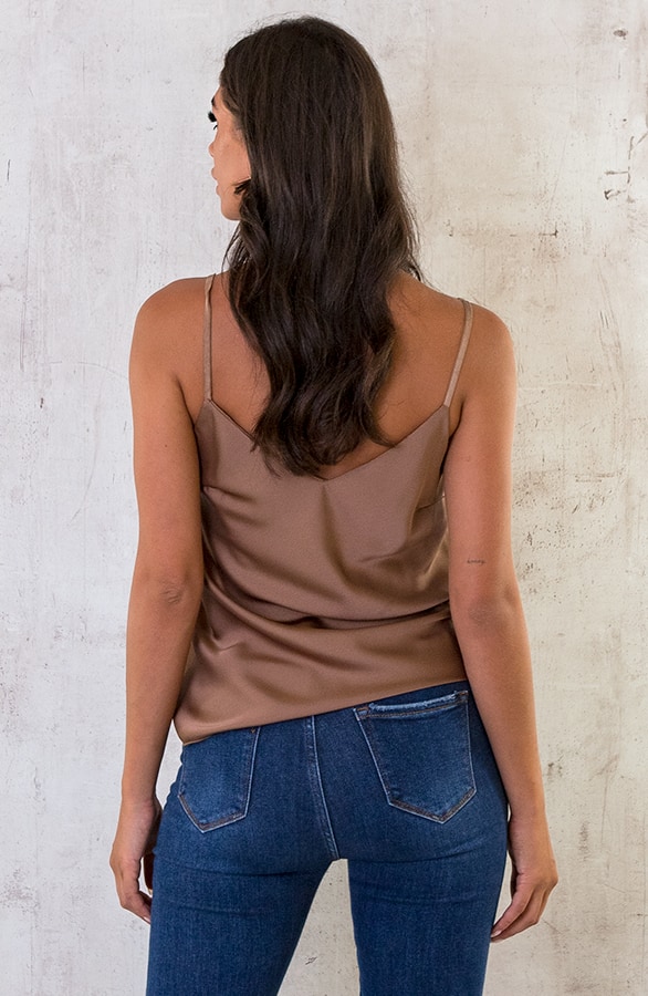 Silk Touch Spaghetti Top Camel 2.0 – shoparchief, foto 4