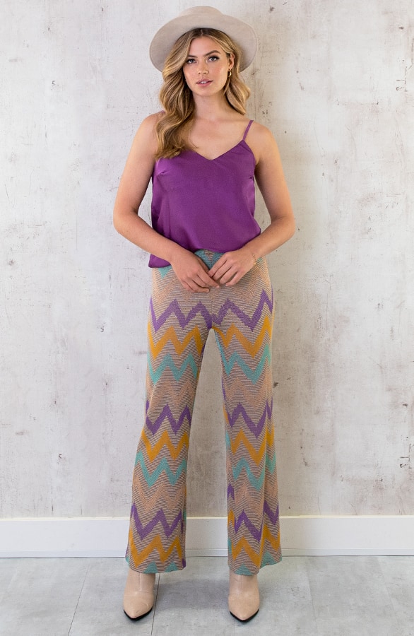 Lurex Pants Beige – shoparchief, foto 6